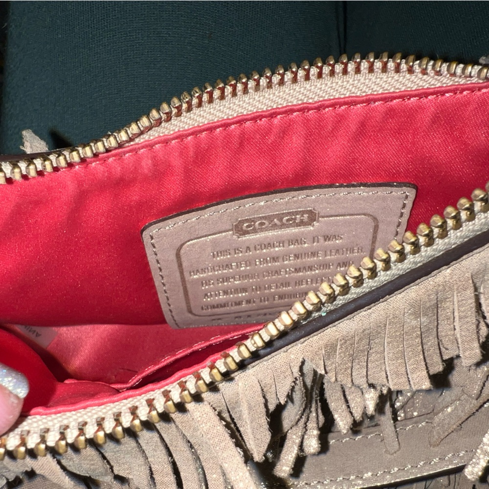 Vintage Coach Poppy 1941 Mini Hobo Fringe Bag - Picture 5 of 11